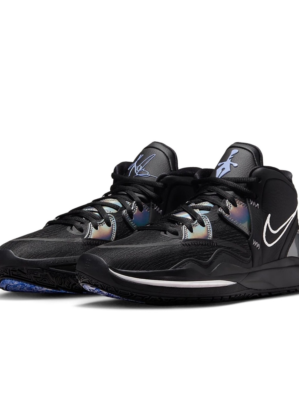 Nike Black Low-Top Sneakers with Purple Insole Logo